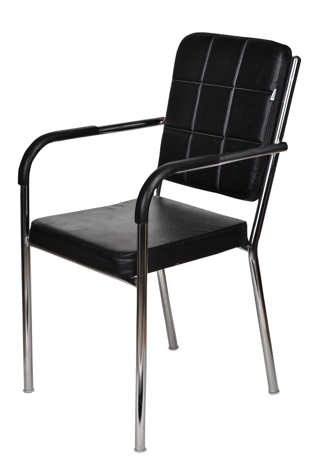 Teal Lorenzo Visitor Chair - Black