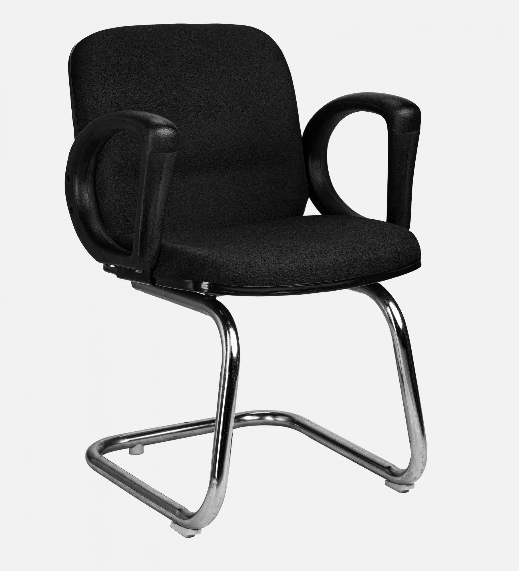 Teal Elite Mid Back Visitor Chair with Chrome Base - Black