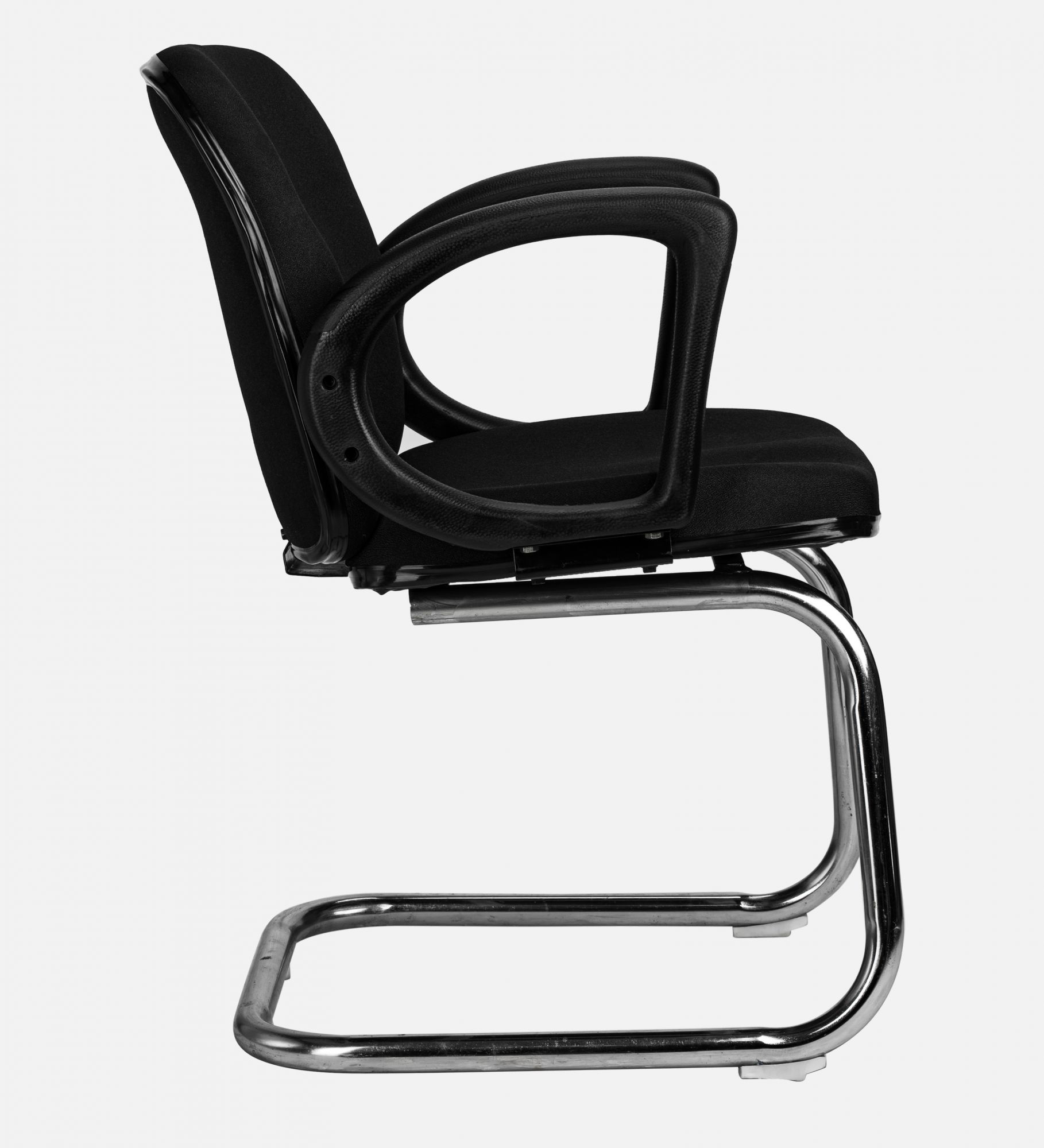 Teal Elite Mid Back Visitor Chair with Chrome Base - Black