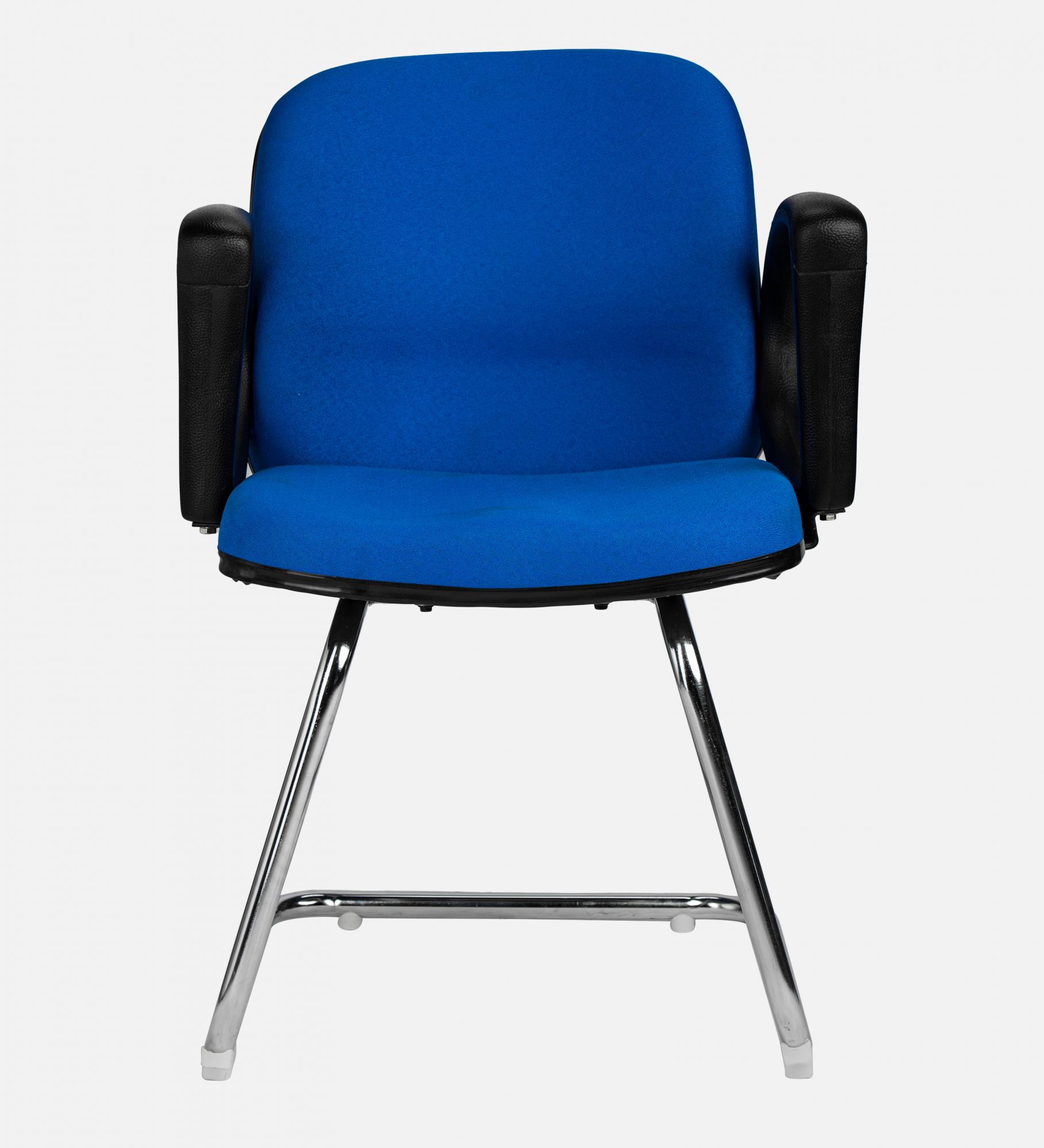 Teal Elite Mid Back Visitor Chair with Chrome Base - Blue
