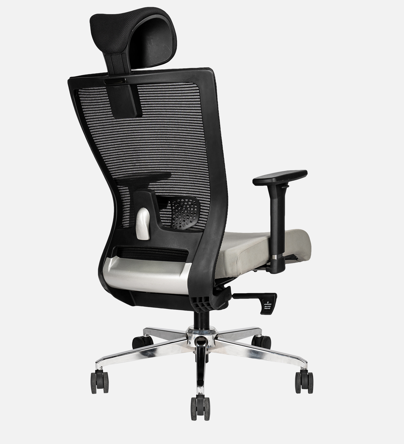 Teal Eros High Back Pro Ergonomic Office Chair - Black Grey