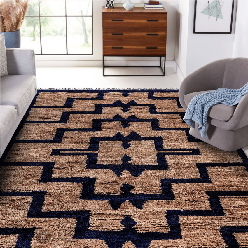 Transforming Your Space with Stylish Textured and Patterned Brown Area Rugs