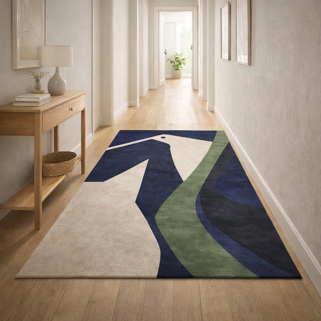 Minimalist Bird Art Carpet