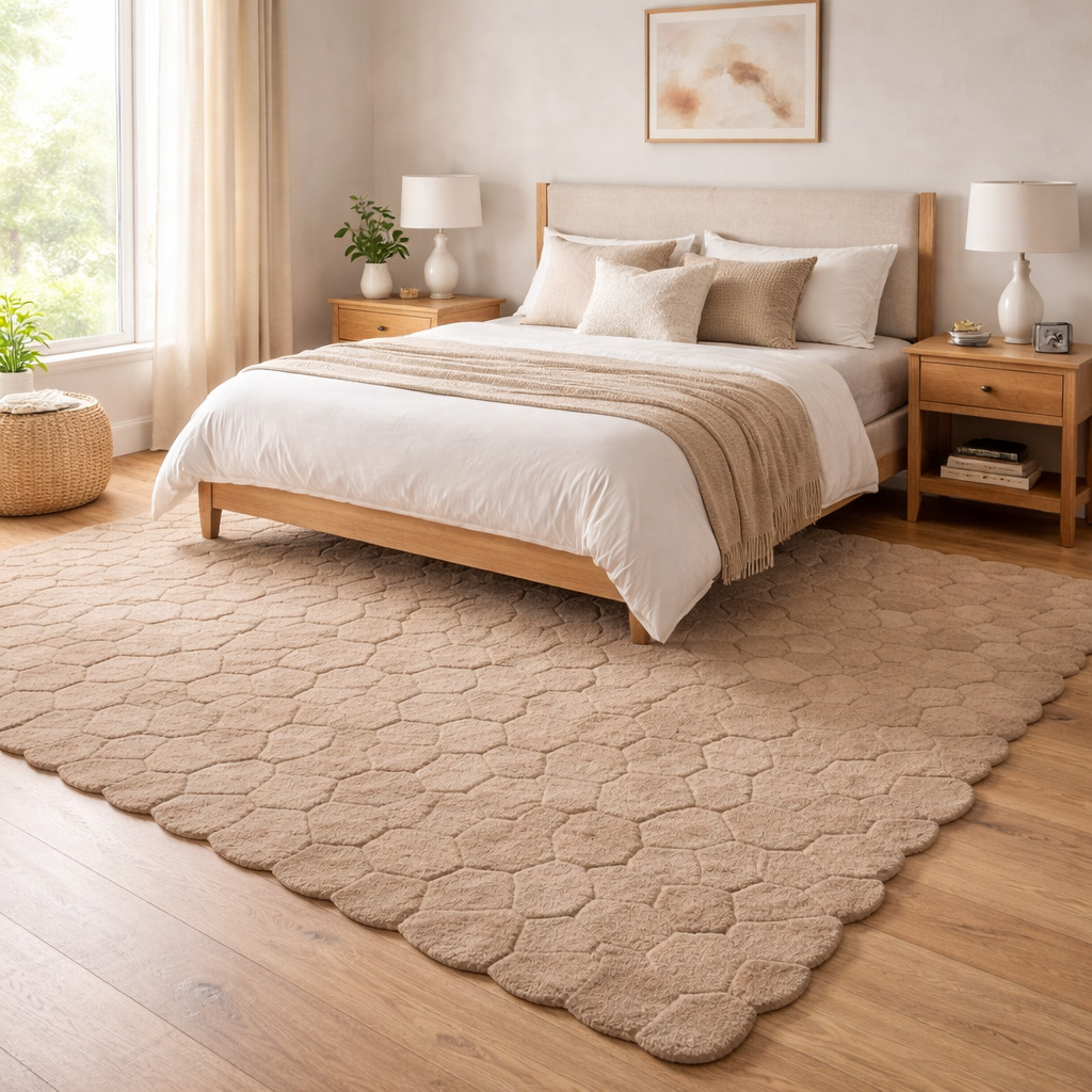 Textured Stone Taupe 6x9 Area Rug