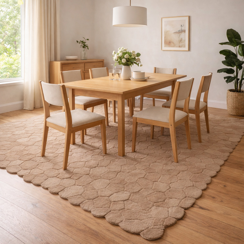 Textured Stone Taupe 6x9 Area Rug