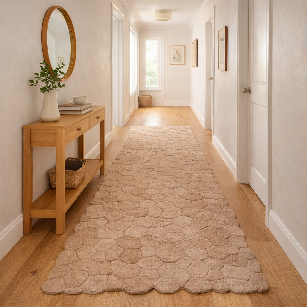 Textured Stone Taupe 6x9 Area Rug