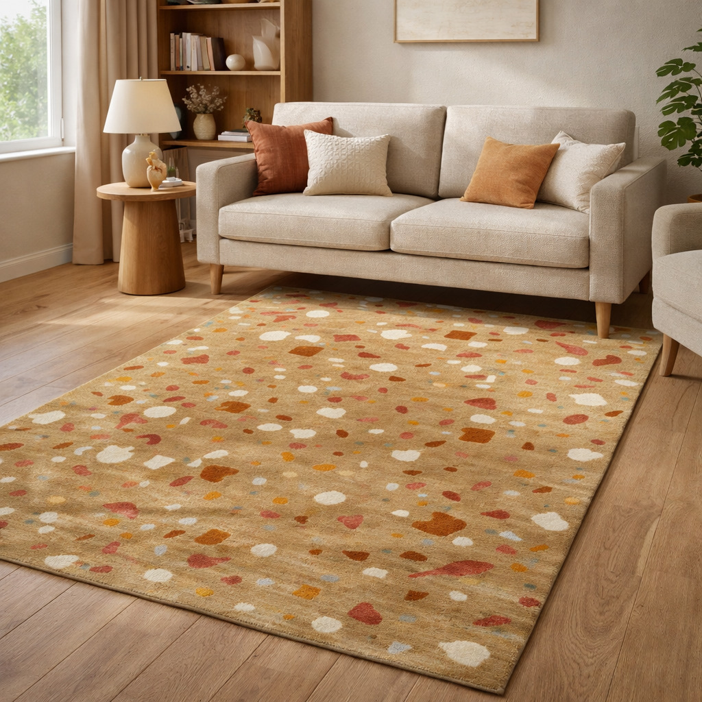 Terrazo Rug Speckled Terrazzo-Style Rug | Hand Tufted Area Rugs