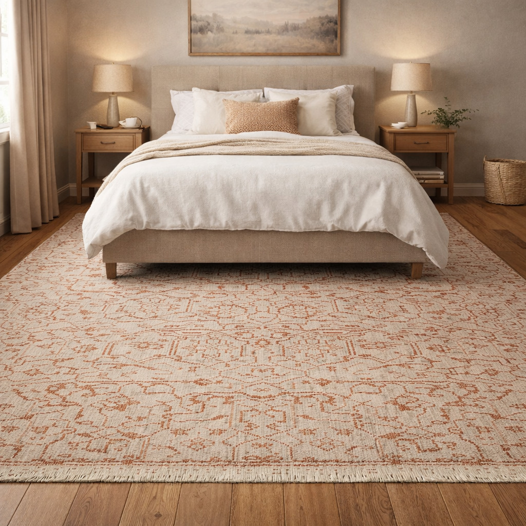 Pink Hand Knotted Wool Rug for Living Room Bedroom and Hallway Cozy Rectangle Area Carpet 5x7 6x9 8x10 9x13