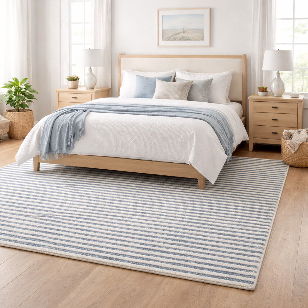 Nautical Lines Rectangular Area Rug