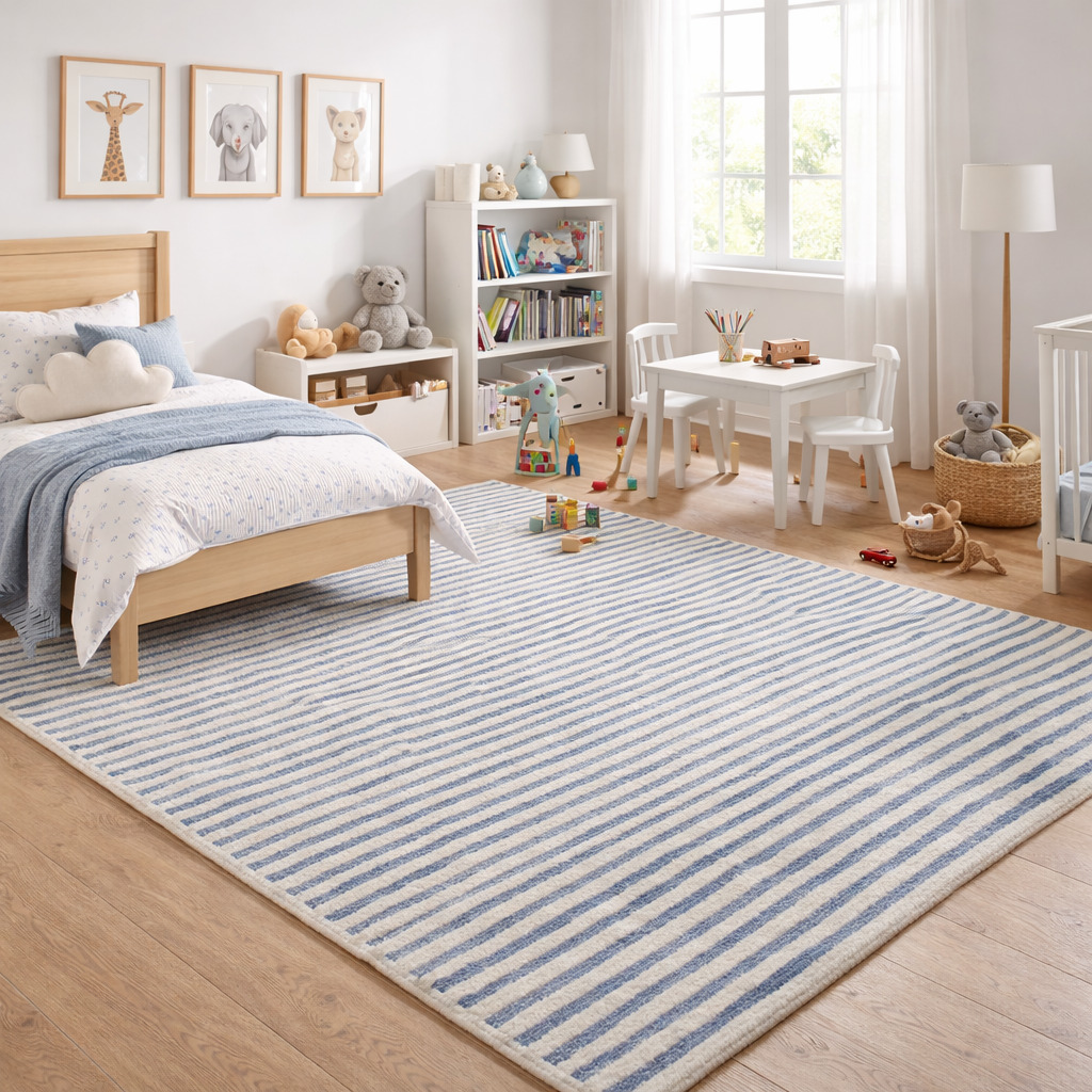 Nautical Lines Rectangular Area Rug