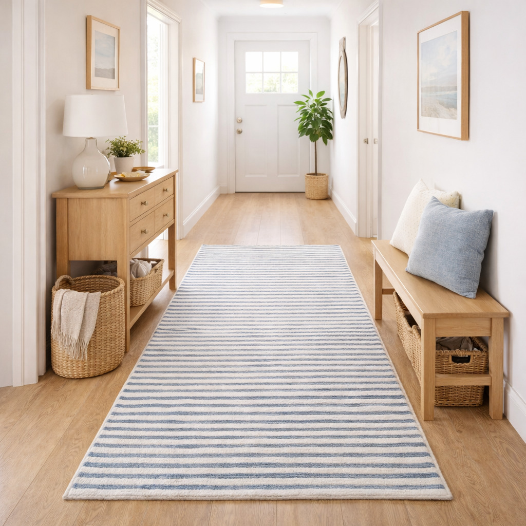 Nautical Lines Rectangular Area Rug
