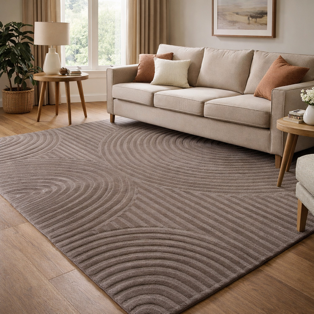 5x8 6x9 7x10 8x11 Wool Carpet Hand Tufted Rug Dark Grey Color Geometric Wool Bed Living Room Rugs