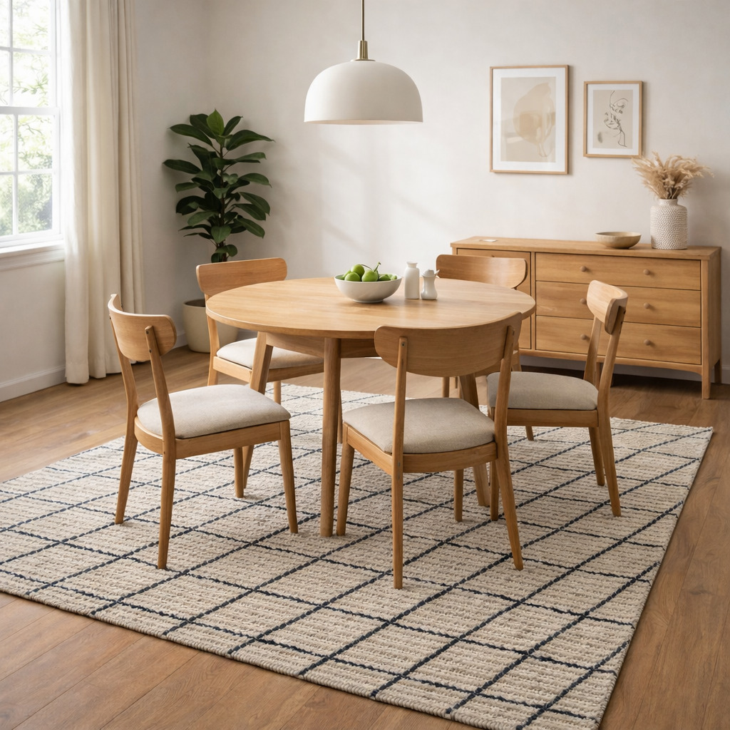 Soft Neutral Beige Area Rug