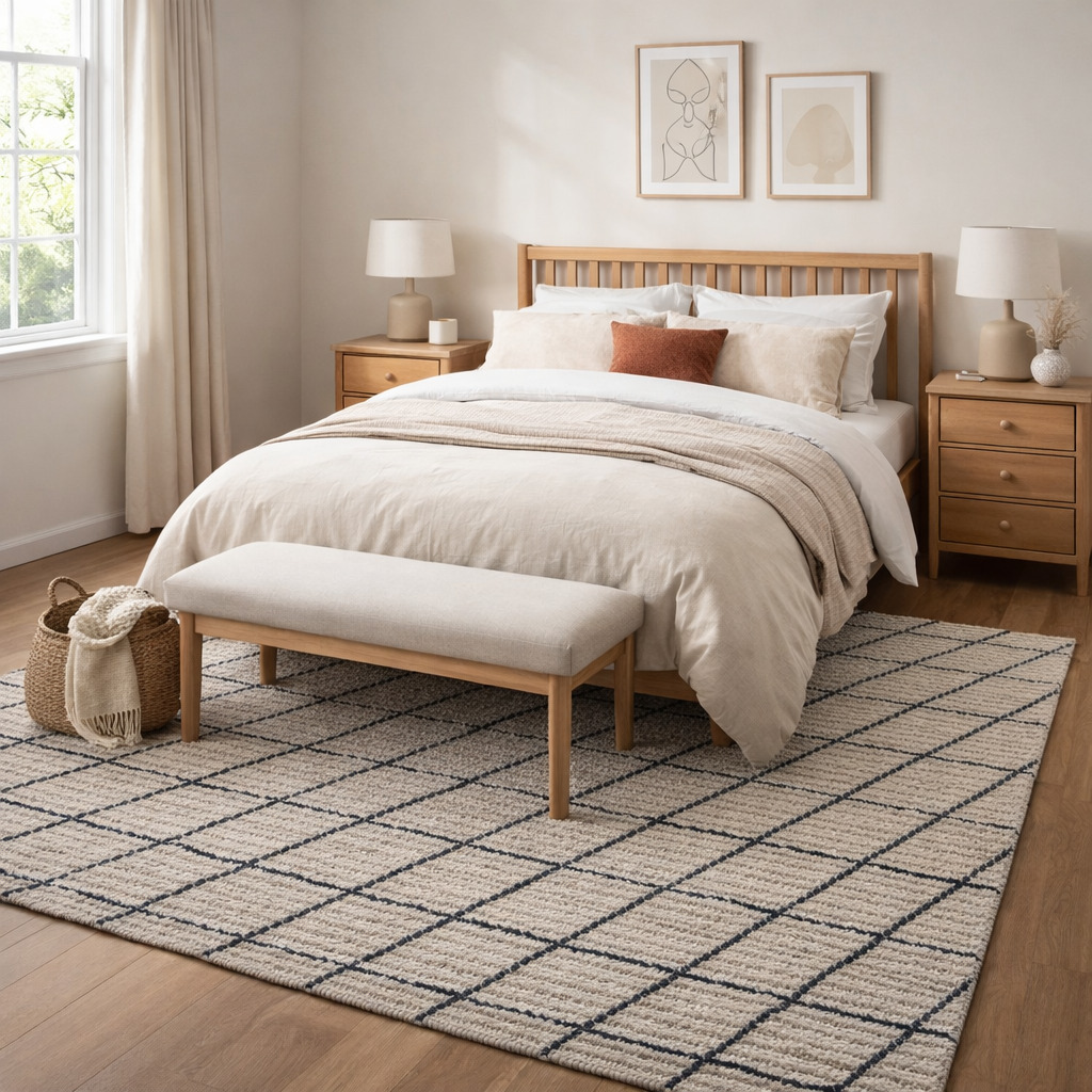 Soft Neutral Beige Area Rug
