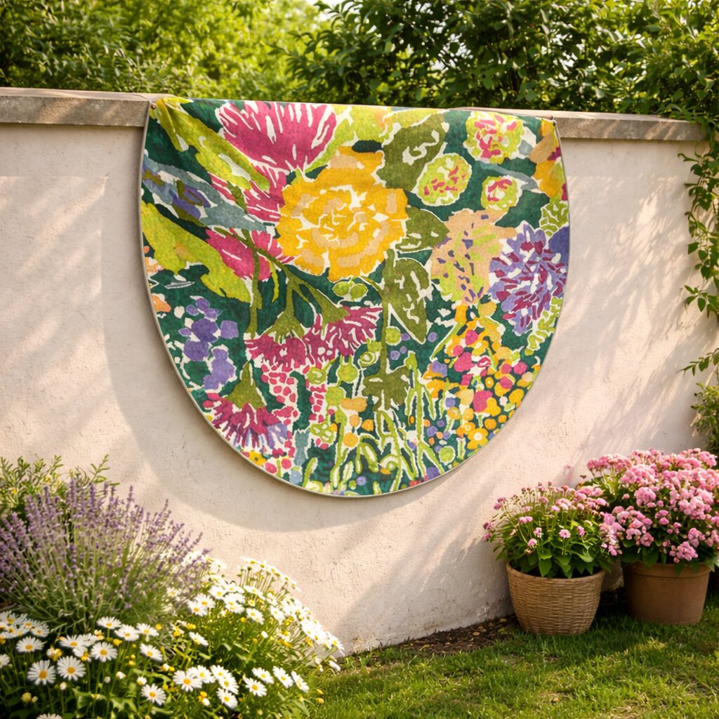 Hand Tufted Round Carpet 5x5 6x6 7x7 8x8 Sizes Multicolor Floral Design Dining Room Kitchen Bedroom Living Room