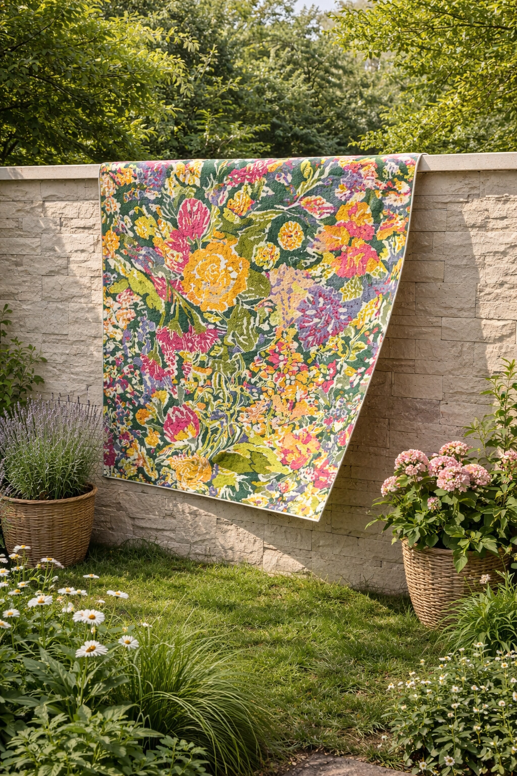 Green Flower Rug Hand Tufted 9x12 9x13 10x10 10x14 Flor Carpet Rug For Living Room Wool Carpet