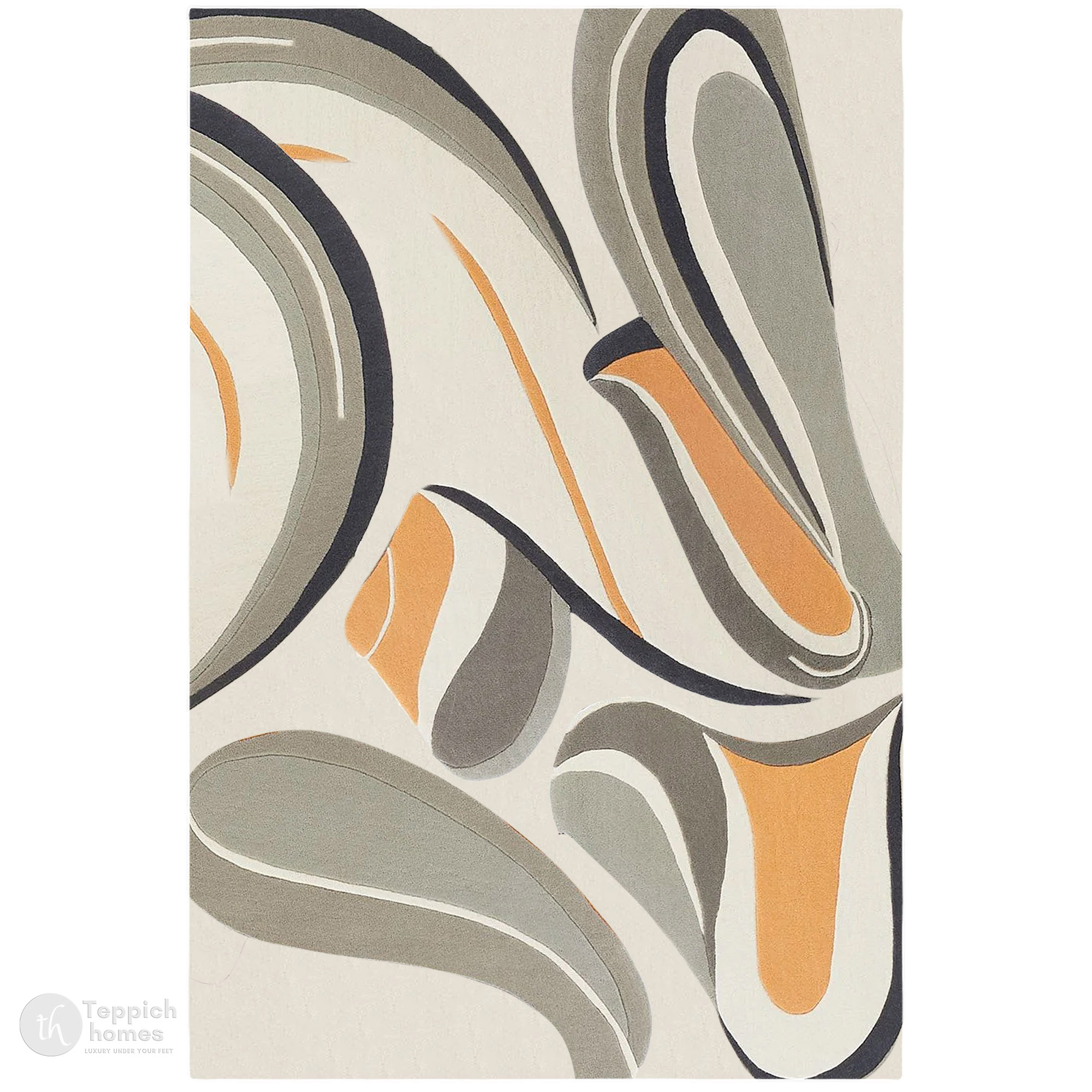 Premium Hand Tufted White Abstract Area Rug Kids Room Living Room Bedroom 5x8 6x10 8x11 9x13
