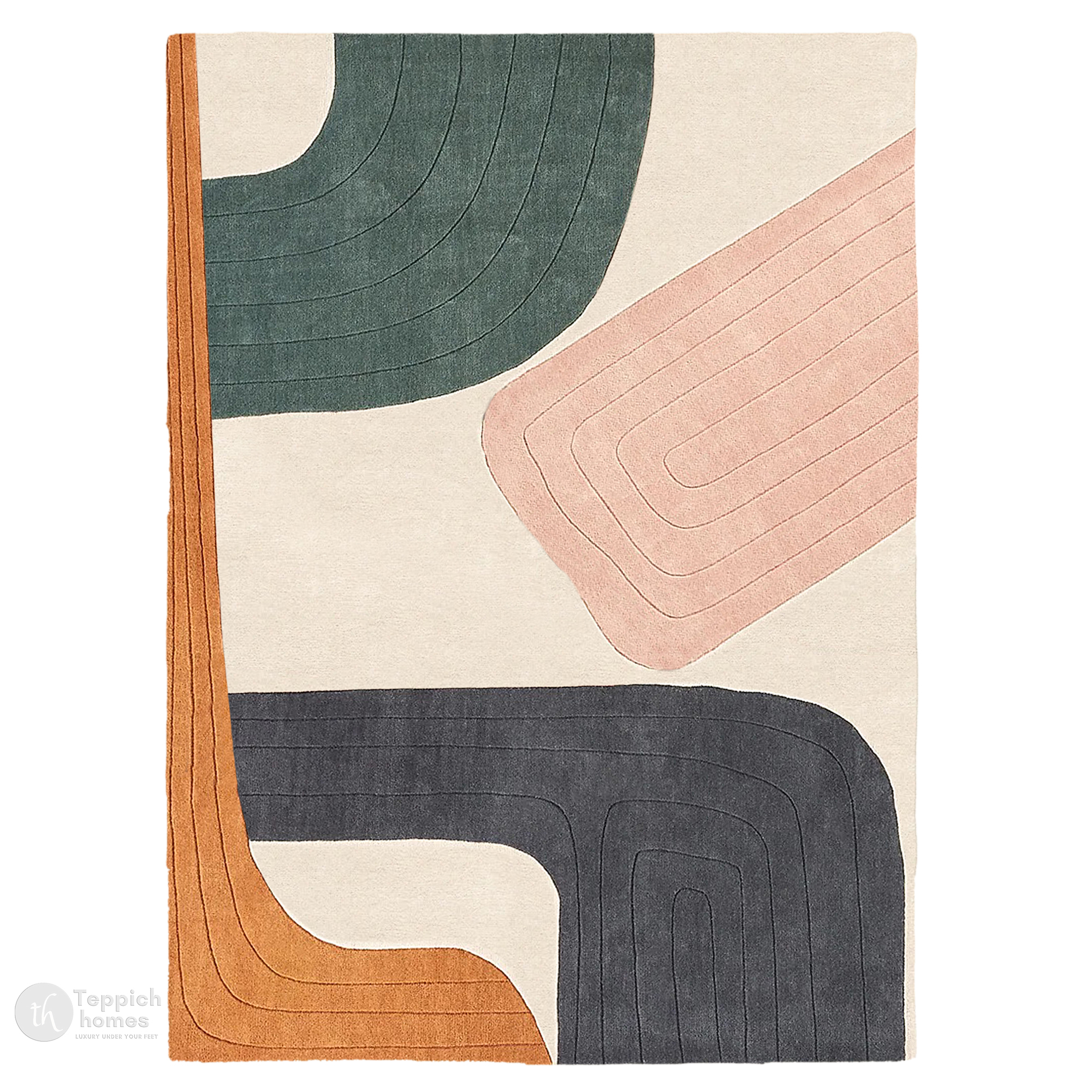 Handmade Living Room 6x8 6x9 6x10 7x10 Wool Area Rug Hand Tufted Bedroom