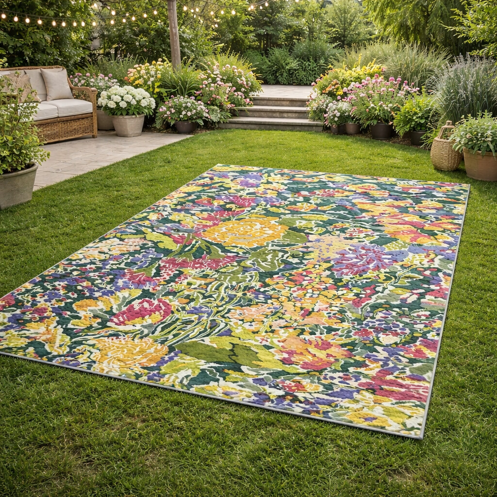 Green Flower Rug Hand Tufted 9x12 9x13 10x10 10x14 Flor Carpet Rug For Living Room Wool Carpet