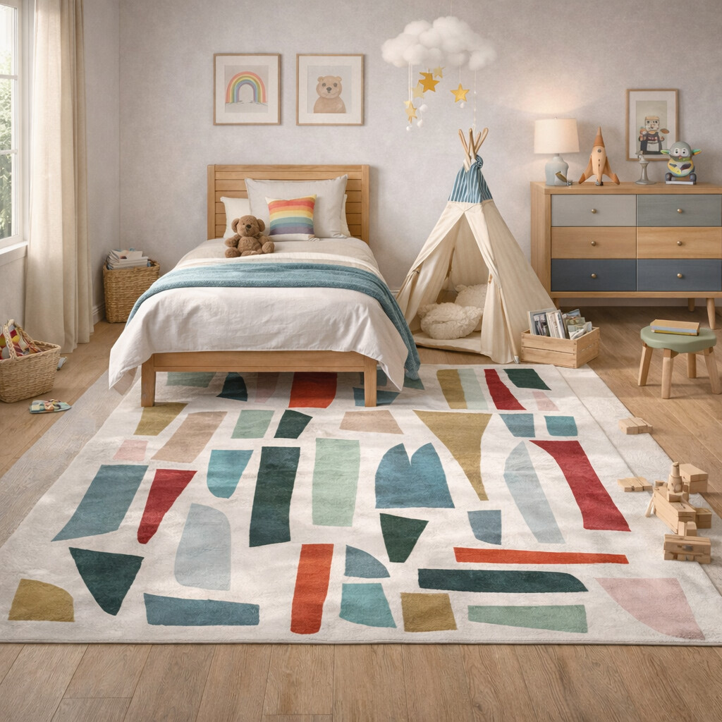 Hand Tufted White Rug Floor Carpet 4x6 5x7 5x8 6x8 Bedroom Living Room