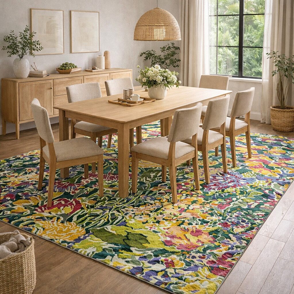 Green Flower Rug Hand Tufted 9x12 9x13 10x10 10x14 Flor Carpet Rug For Living Room Wool Carpet