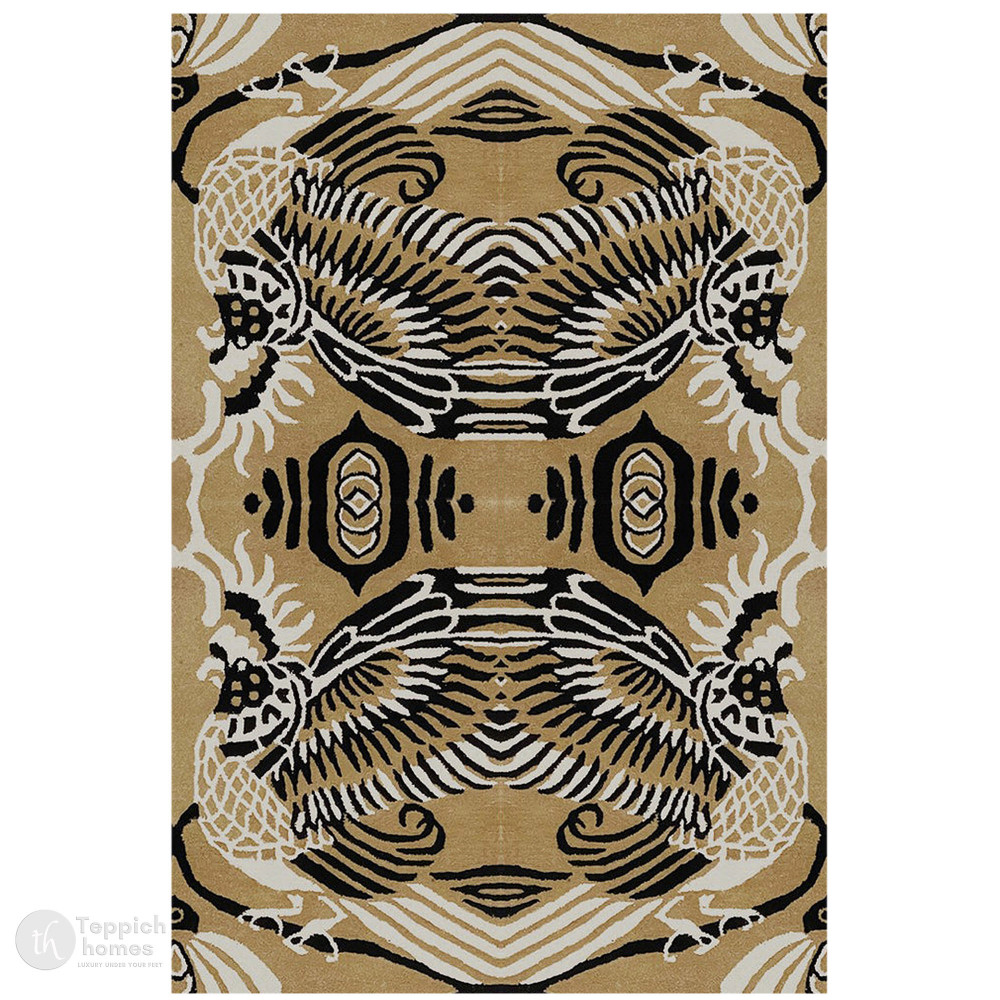Image of Mythical Beast Beige Area Rug