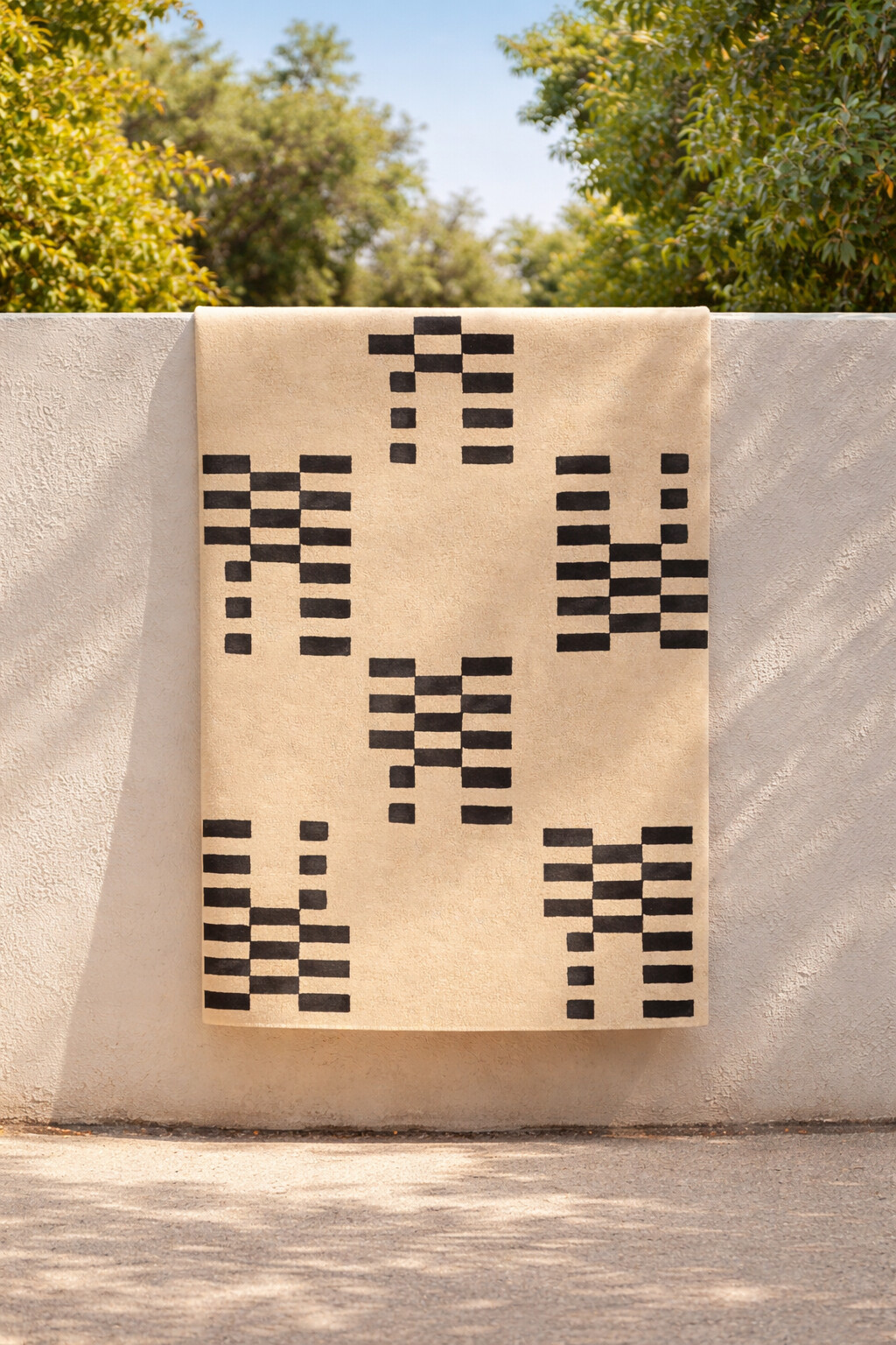 Handmade Tufted Wool Rug Beige Area Rugs for Dining Living Rooms 6x10 9x12 9x13 10x10