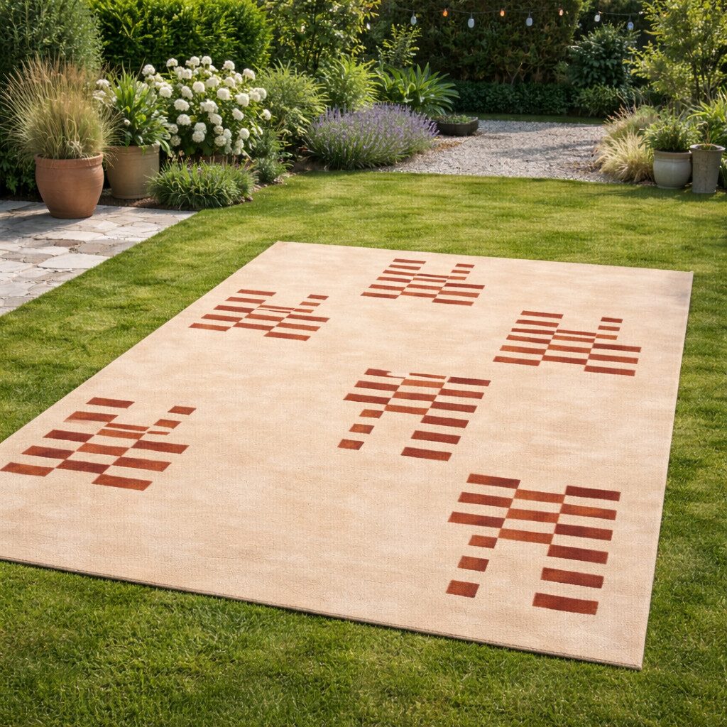 Beige Wool Area Rugs for Living Room Hallway Hand Tufted 5x8 6x9 6x10 8x10 8x11 Contemporary Teppich for Bedroom