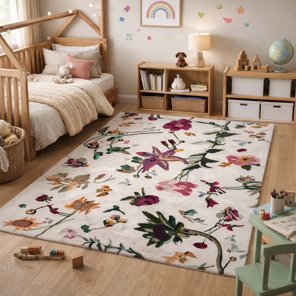 Flower Rugs Hand Tufted Living Room 8x10 8x11 9x10 9x12 Wool Carpet Area Rug Bedroom