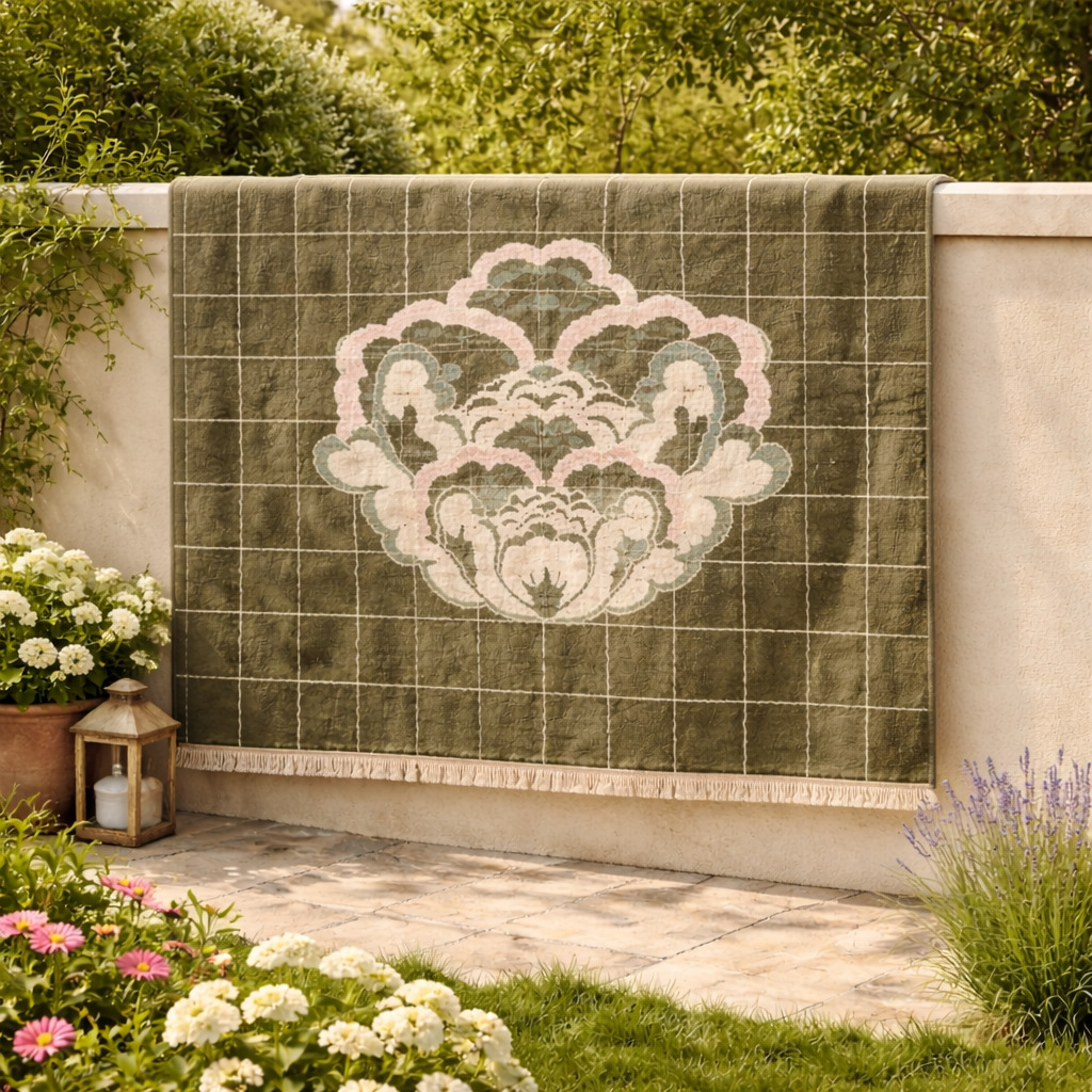 Green rug  5x7 6x9 8x11 9x12  Handmade  Knotted carpet  Hallway Living room  Area rugs