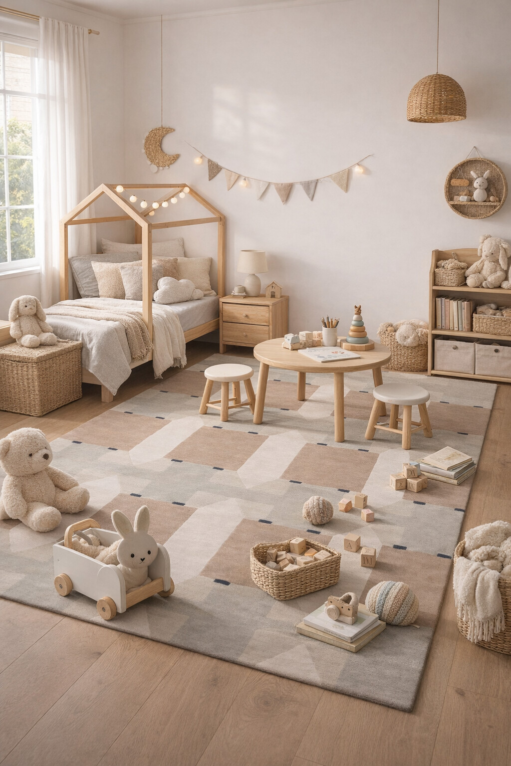 Modern Wool Area Rugs Hand Tufted Rectangular Carpets 5x8 7x10 8x13 and 10x13 for Hallway Dining and Living Rooms