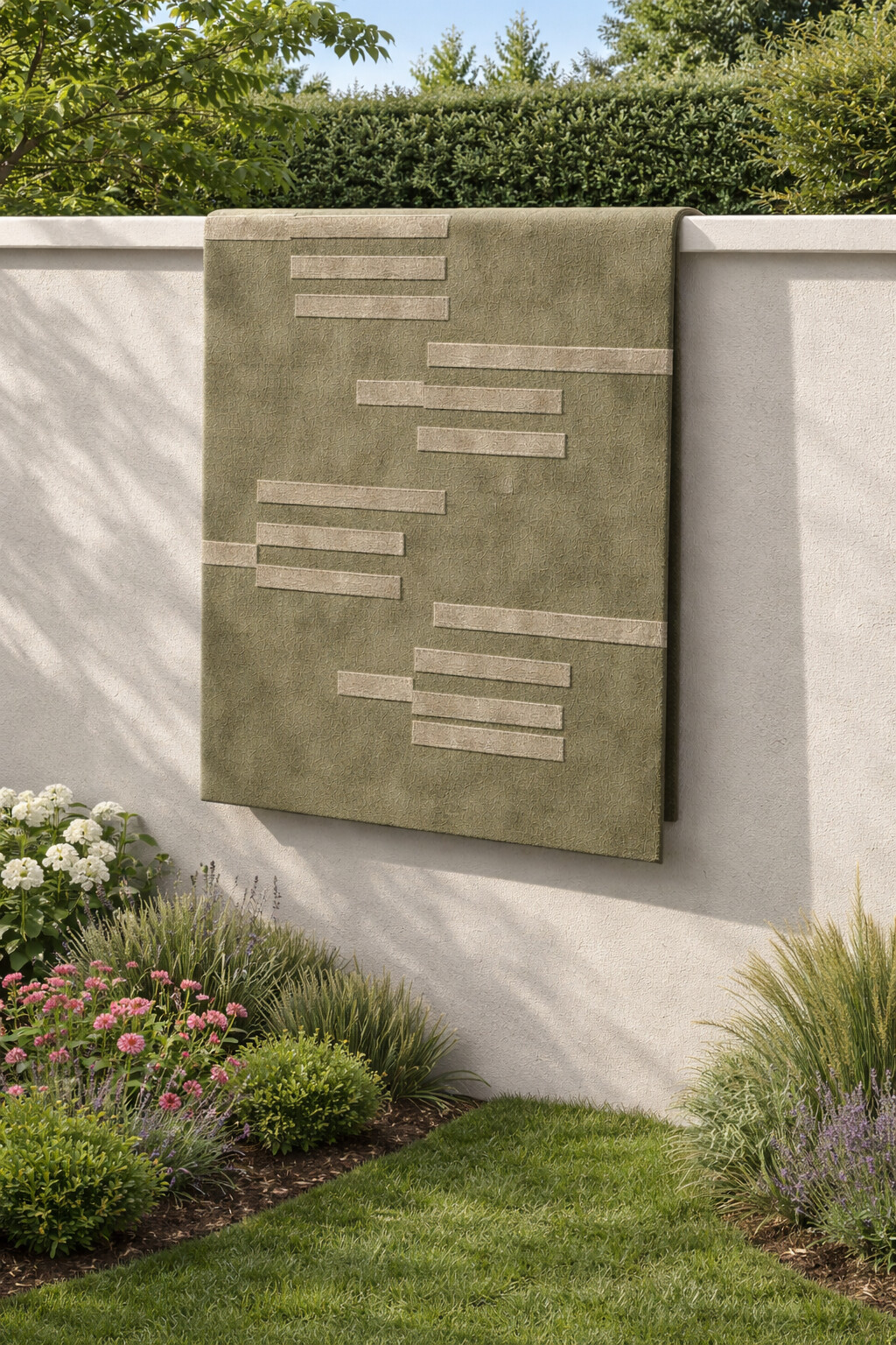 Hand Tufted Geometric Design Area Rug in Sage Green 6x9 8x10 9x13 and 11x11 Bedroom and Living Room Dcor