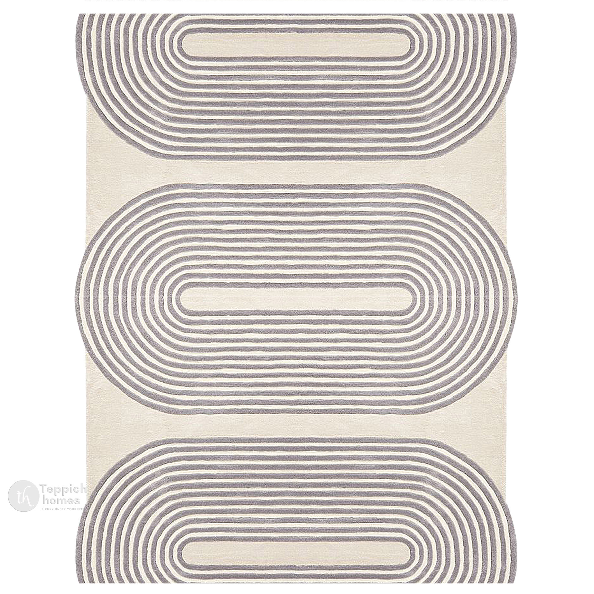 Hand Tufted Beige Wool Area Rug Rectangle 5x7 6x9 7x10 8x13 9x13 Dining Room Hallway Living Room Bedroom