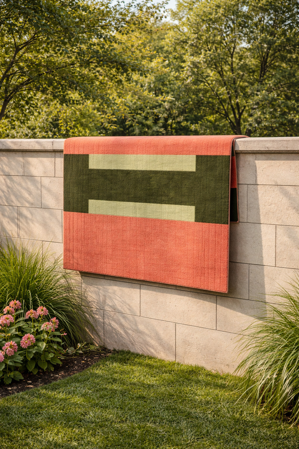 Emerald Green Rug Hand Tufted 5x7 5x8 6x8 6x9 Geometric Carpet Bedroom