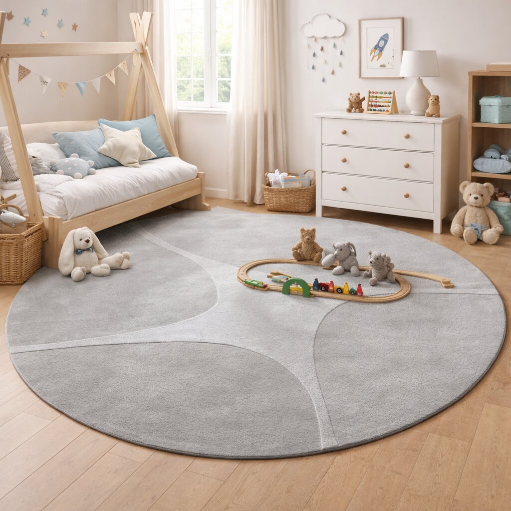 Rug for 13x13 room  12x12 10x10 9x9 7x7  Hand tufted  Grey area rugs  Hallway Living room  Round carpet