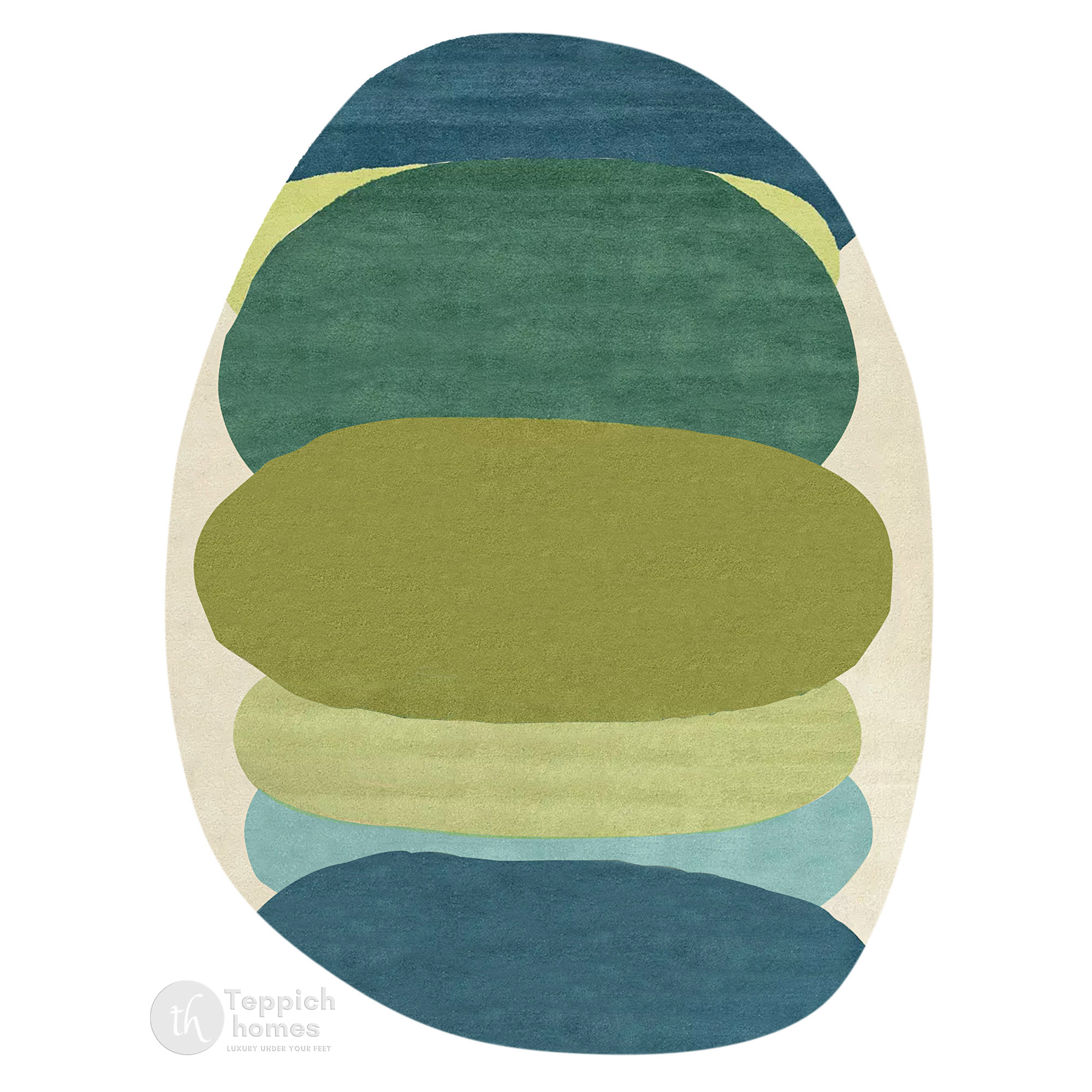 Nature Inspired Abstract Hand Tufted Rug 12x15