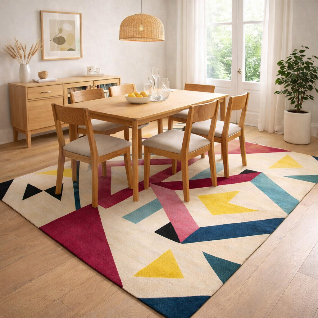 Severs Performance IvoryRose Rug for Bedroom  Rectangle and Modern Shape Rug for Living Room