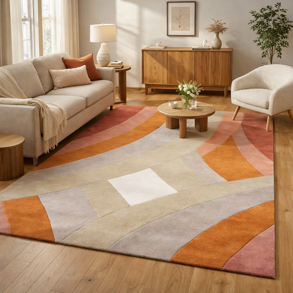 Wool Carpet Hand Tufted 8x10 8x11 9x10 9x12 Living Room Bedroom