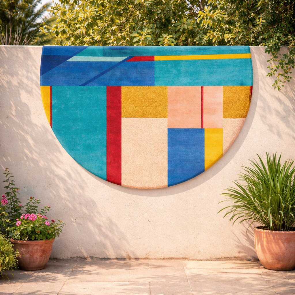 Hand tuft carpet  8x8 9x9 10x10  Geometric rugs  Bed Living room  Round wool carpets  11x11 Area rug