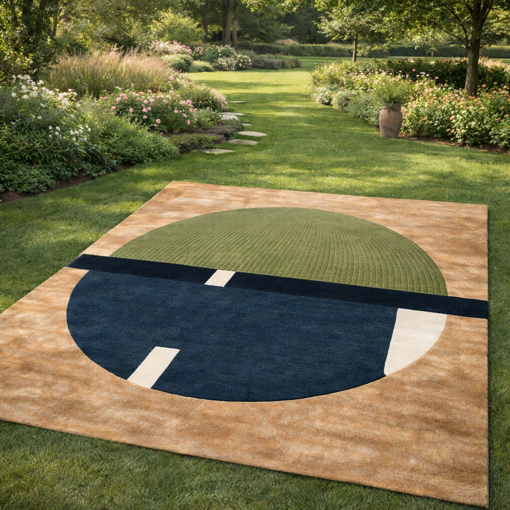 Elegant Beige Tufted Area Rugs in Geometric Design  Available in Sizes 6x9 9x13 10x10 12x18  Perfect for Bedroom and Living Room  Rectangle Shape