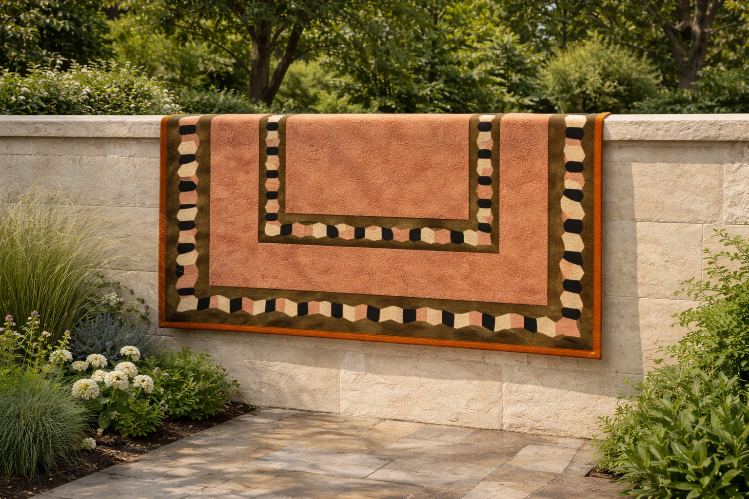 Rust Color Tufted Area Rugs Geometric Design for Kids Living Room 5x8 7x10 8x13 10x14 Rectangle Shapes Wool Carpets