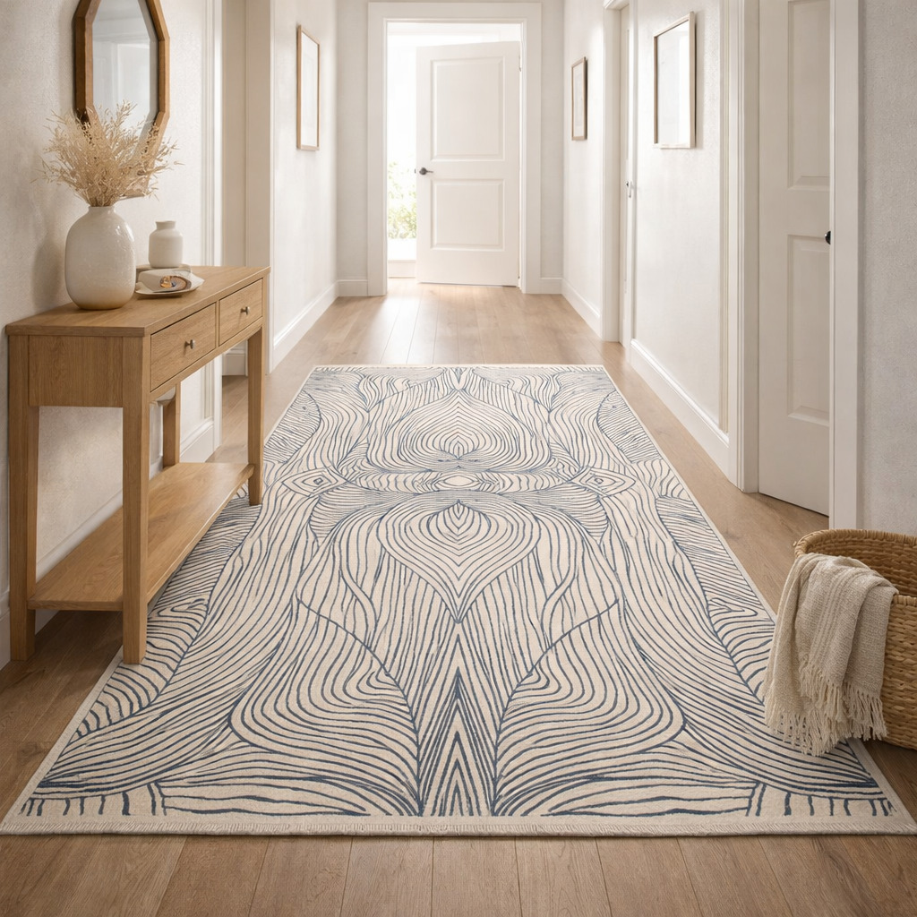 Tufted Striped Design Modern Floor Rug 6x8 6x9 7x10 8x10 Wool Carpet Living Bedroom