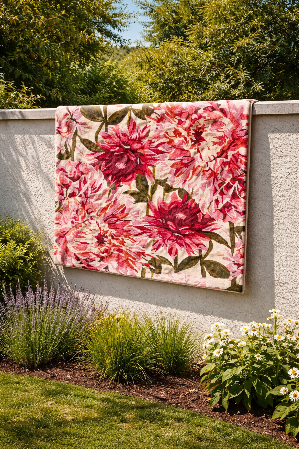 Hand Tufted Rug for Bedroom  100 Premium Woolen Floral Print Area Carpet Living Space