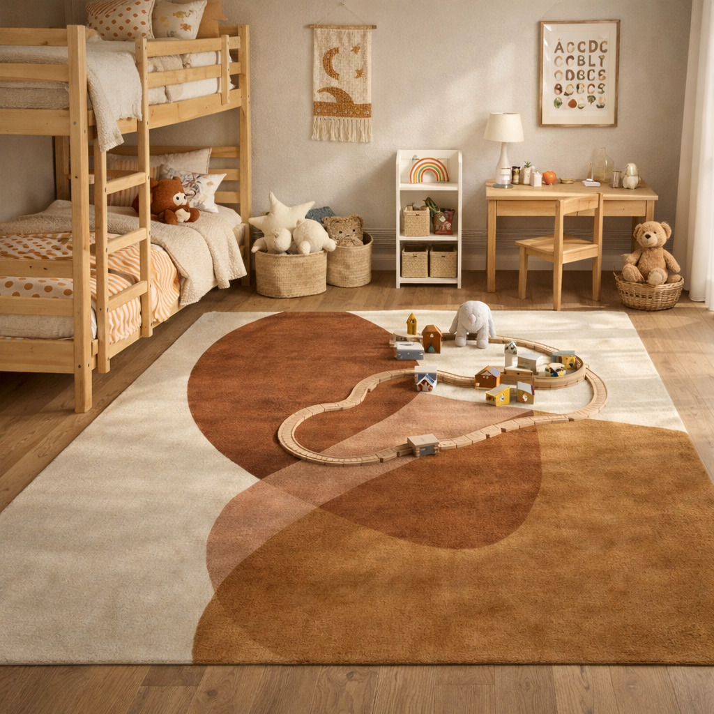 Tufted rugs  Bed Living room  Wool area rug  Geometric carpet  5x7 5x8 6x8 6x9  Rectangle shape