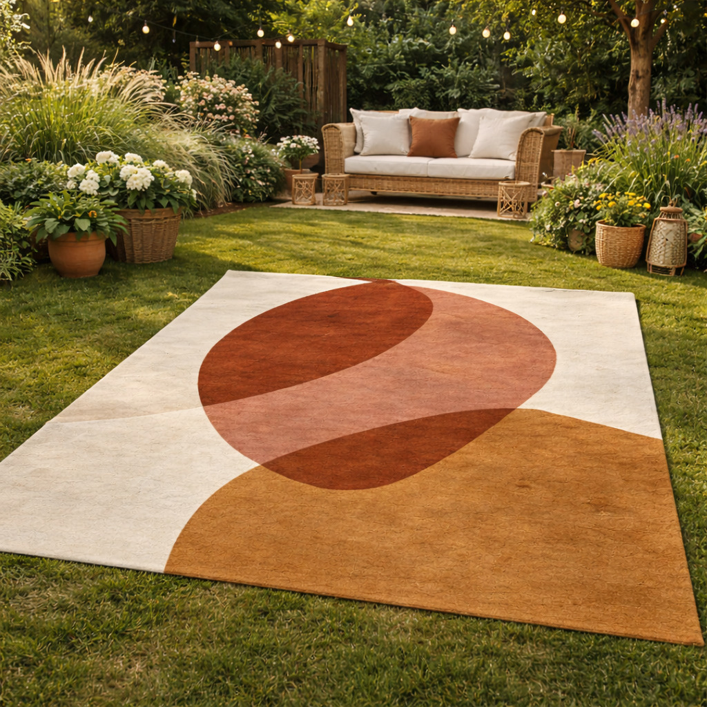 Tufted rugs  Bed Living room  Wool area rug  Geometric carpet  5x7 5x8 6x8 6x9  Rectangle shape