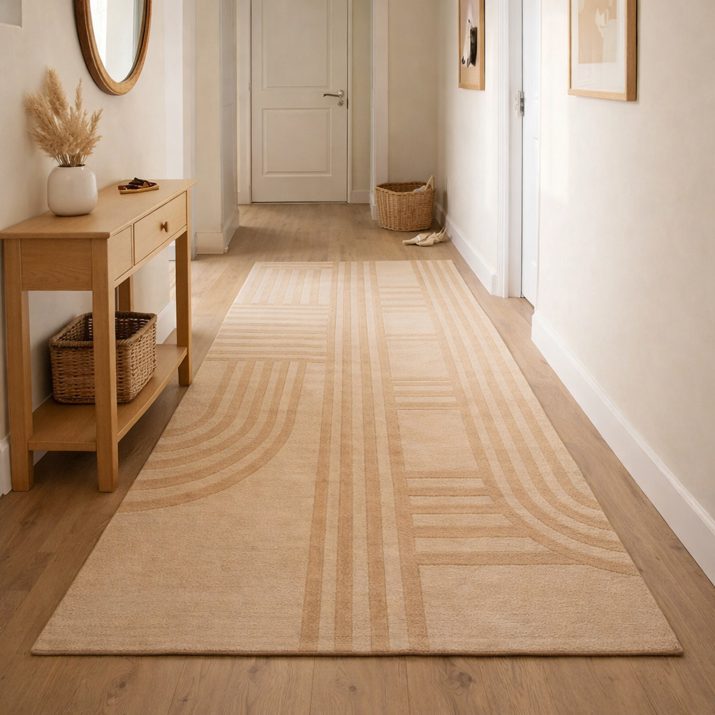 Geometric area rugs  5x7 6x8 7x10  Bed Living Kids room  Tufted wool rug  Handmade carpet