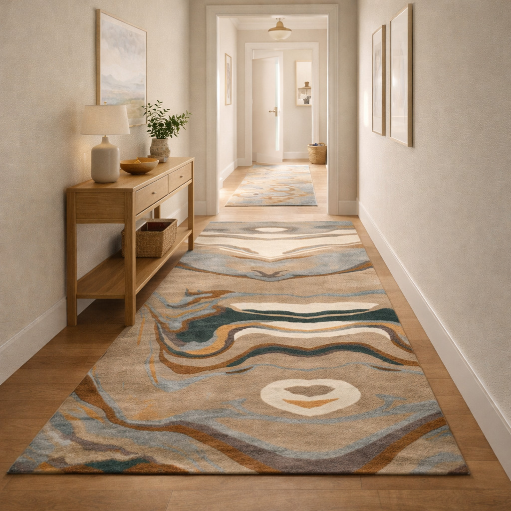 Wool area rug  7x10 8x11 9x12  Abstract carpet  Hand tuft rugs  Bed Living room