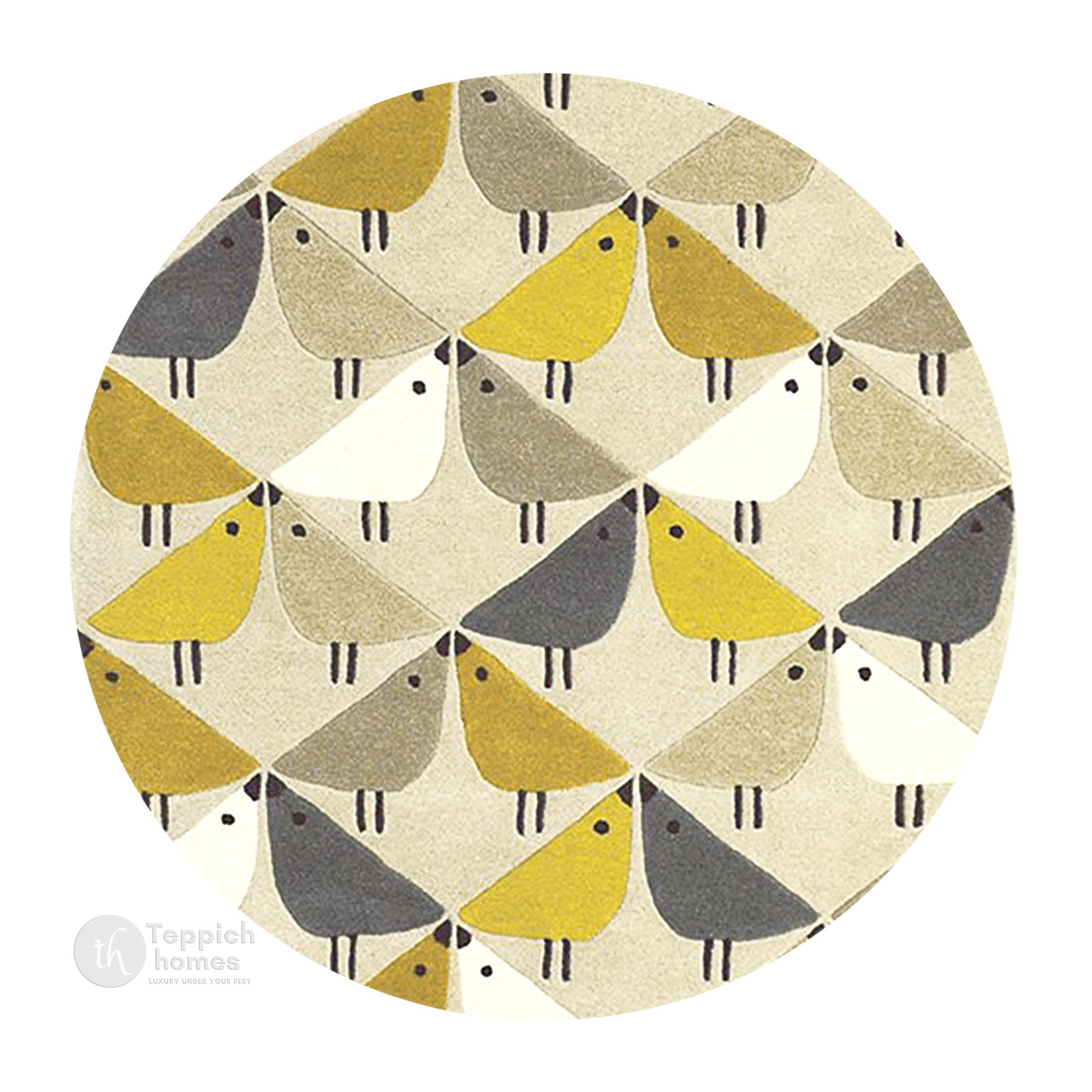 Whimsical round rug  8x8 10x10 12x12 15x15  Hand tuft  Area rugs  Bed Living room