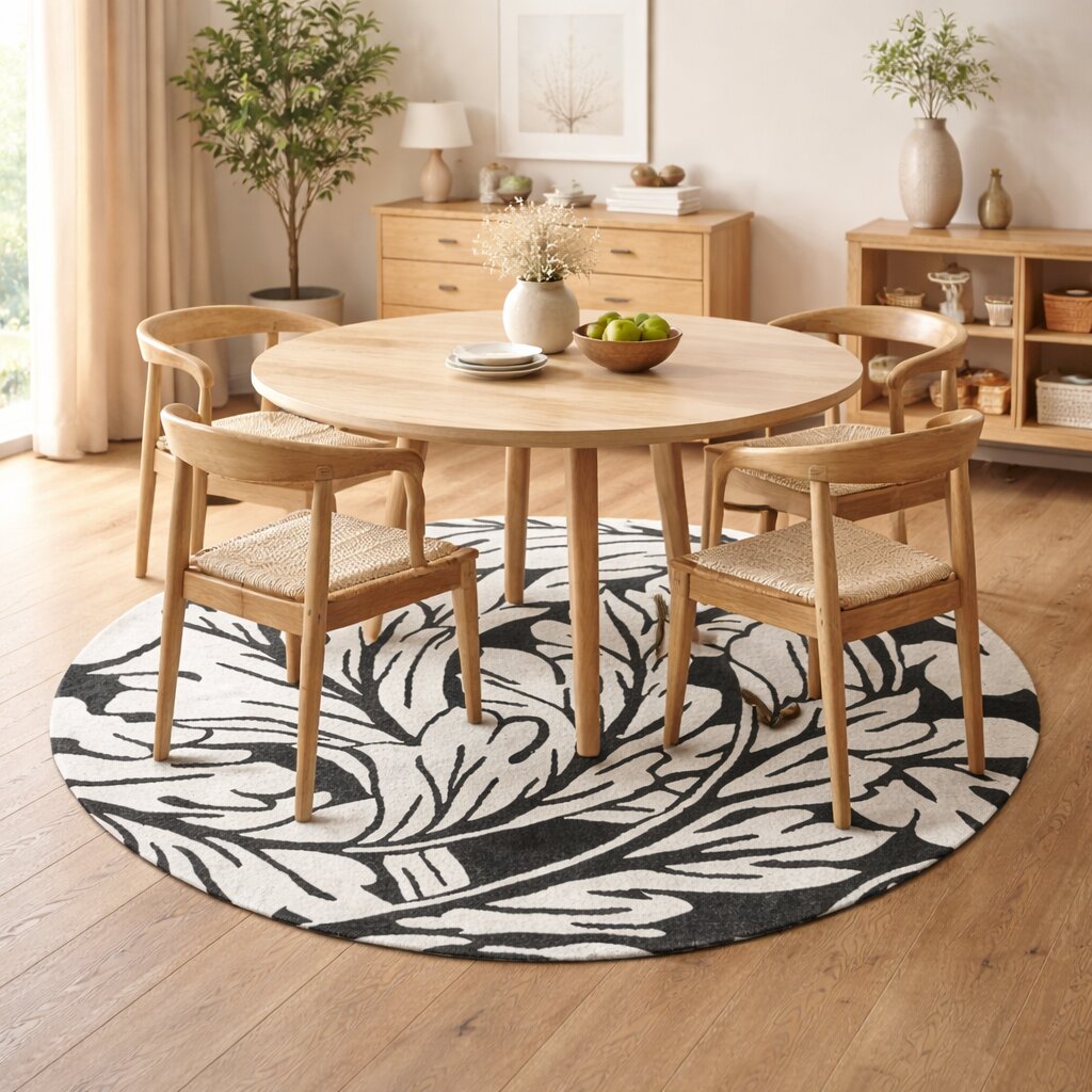 Round Area Rug Hand Tufted 6x8 6x9 6x10 7x10 Grey Area Rug Bedroom