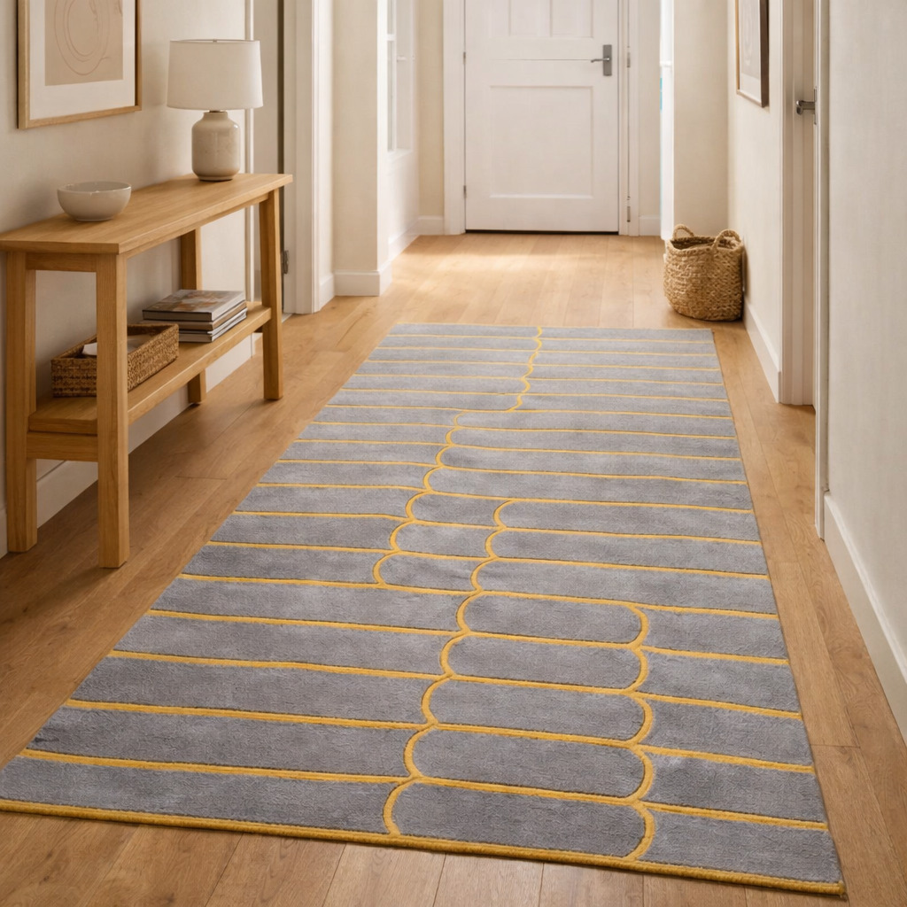 Rugs for Living room  Geometric wool  Tufted carpet  5x8 6x9 7x10 8x11  Area rug  Grey color